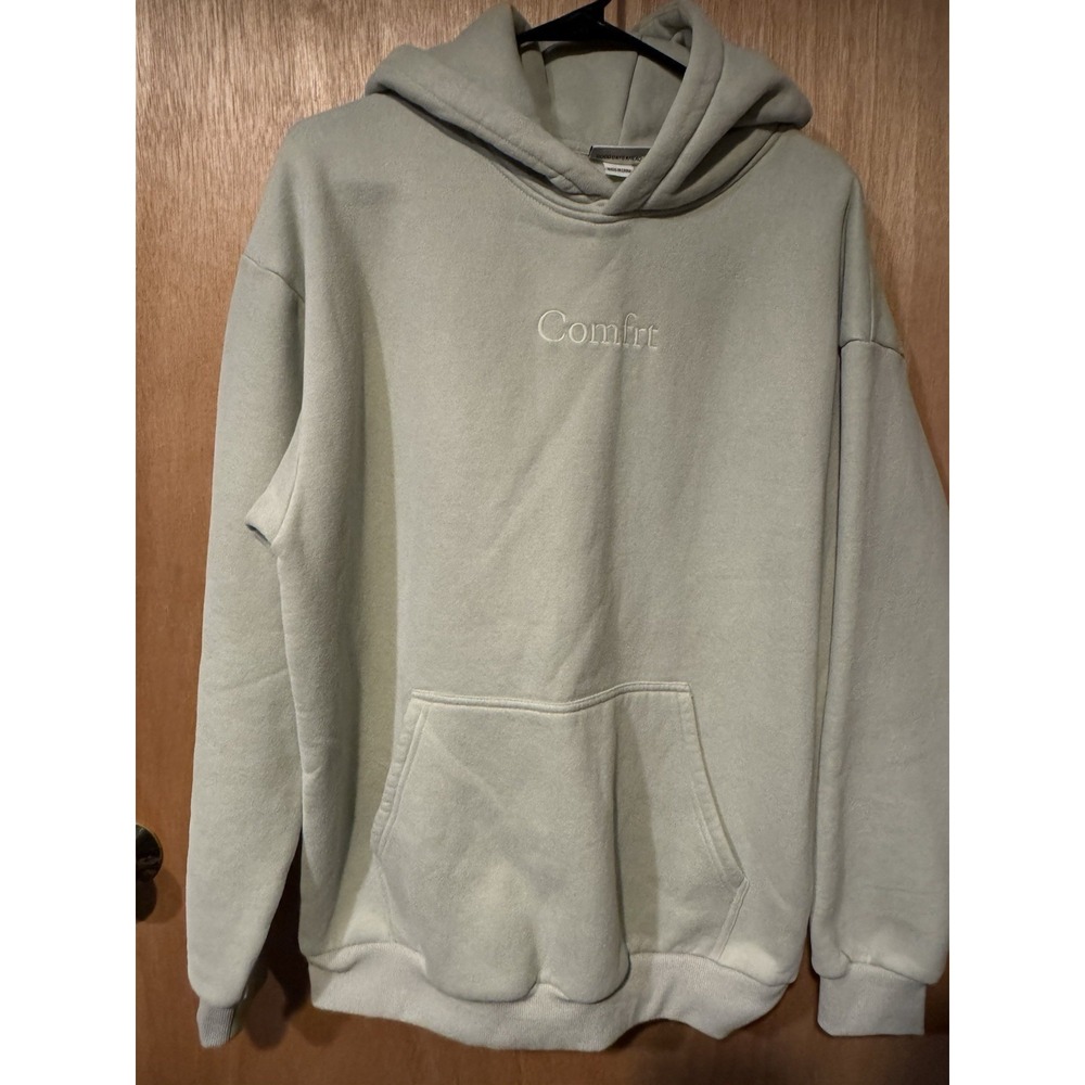 Comfrt Size Large Mint Green Weighted Hoodie
